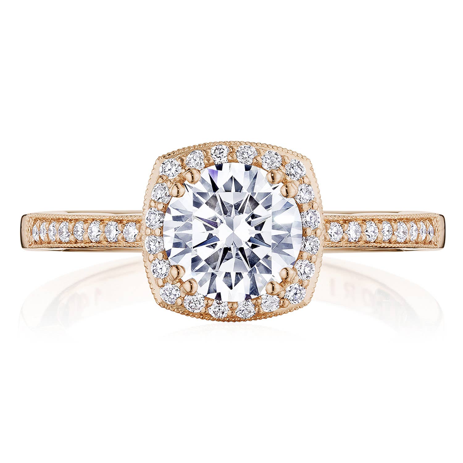 Round Bloom Engagement Ring